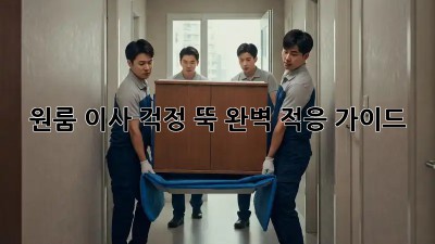 원룸 이사, 걱정 뚝! 완벽 적응 가이드