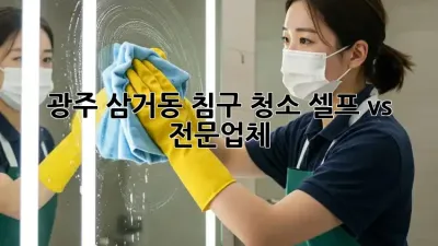 광주 삼거동 침구 청소, 셀프 vs 전문업체?